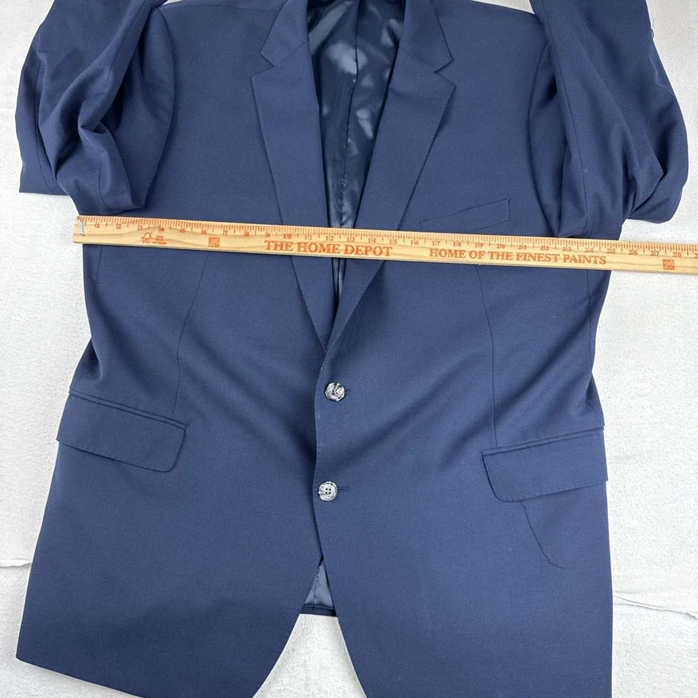 Ralph Ralph Lauren Mens Navy Blue Blazer Sz 50L Wool Blend  Double Vented